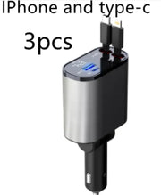 100W Super Fast Car Charger with USB & Type-C