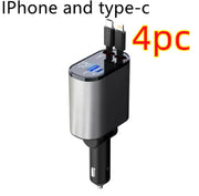 100W Super Fast Car Charger with USB & Type-C