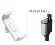 100W Super Fast Car Charger with USB & Type-C