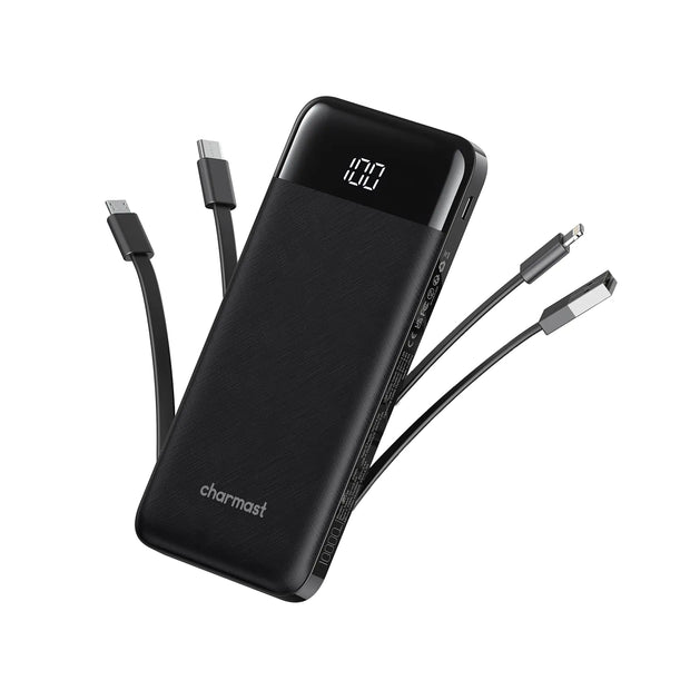 Portable Charger with Built in Cables, Portable Charger